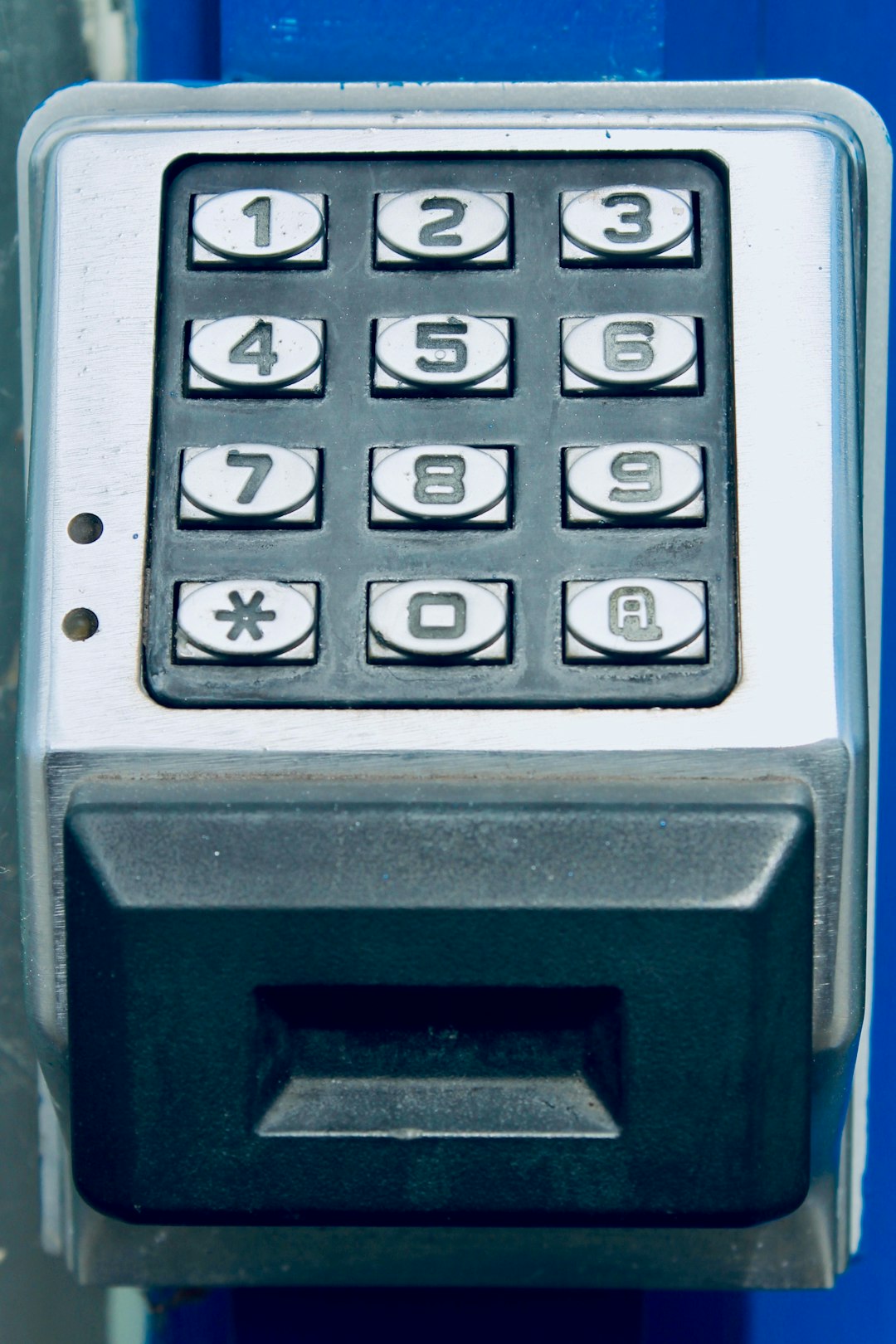 High-security commercial door lock installation